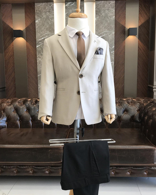 Lovely Champagne Two Pieces Notched Lapel Boys Suits