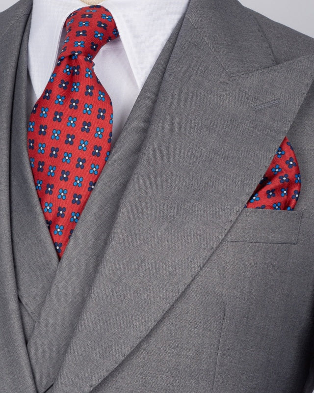 Glamorous Gray 3 Pieces Slim Fit Men's Business Suits