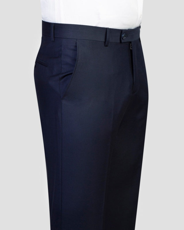 Modern Dark Navy Double Breasted Slim Fit Business Suits