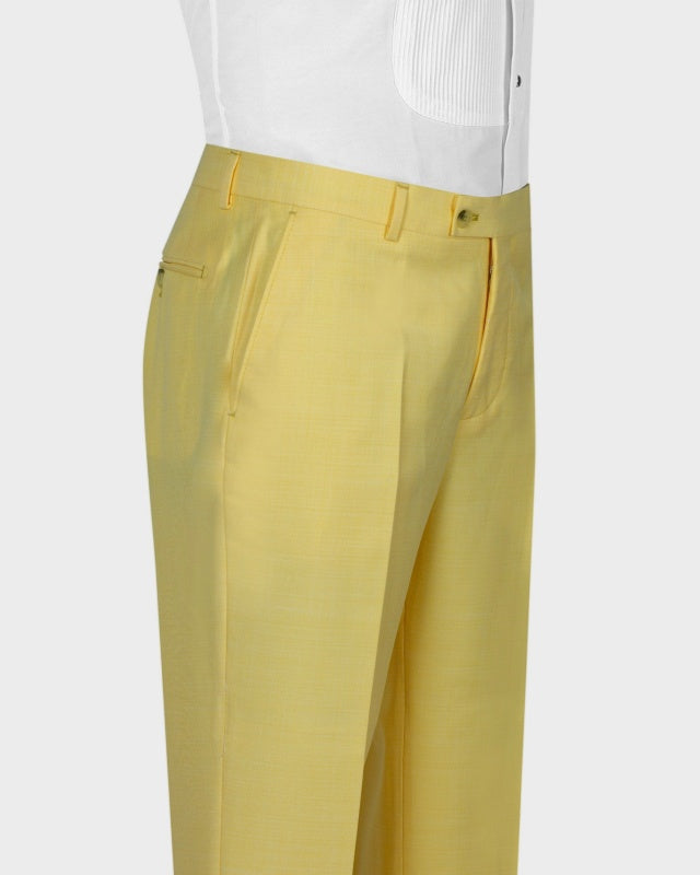Fashion Bright Yellow Double Breasted Chic Prom Suits