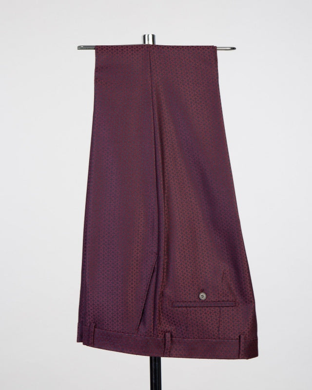 New Arrival Grape Jacquard Double Breasted Stylish Business Suits