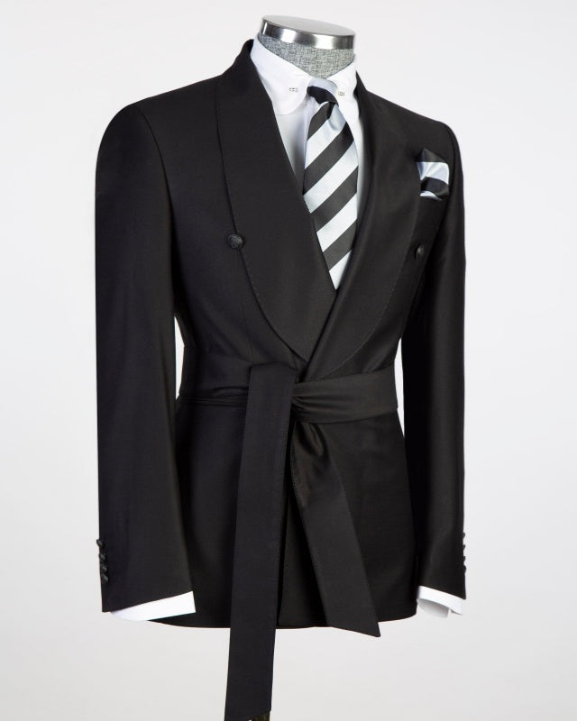 New Arrival Black Shawl Lapel Wedding Suits For Men