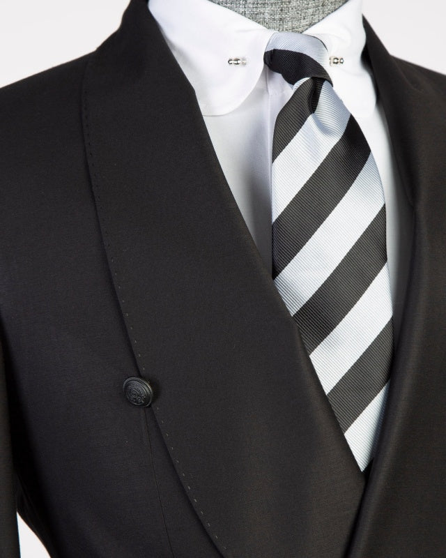 New Arrival Black Shawl Lapel Wedding Suits For Men