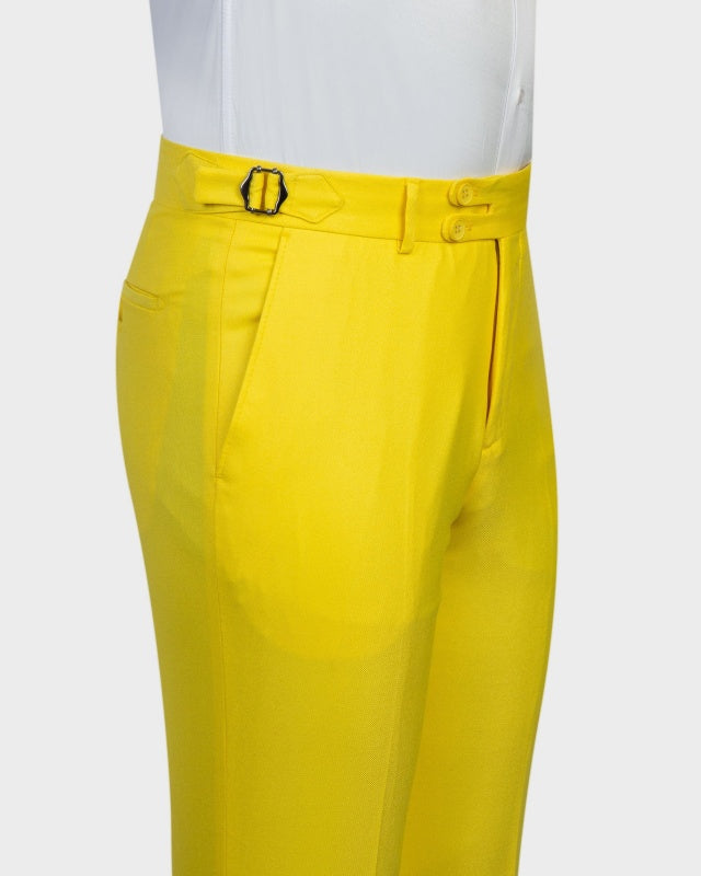 Close Fitting Yellow Double Breasted Shawl Lapel Prom Men Suits