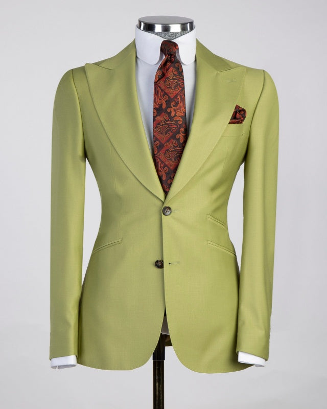 New Arrival Light Green 3 Pieces Prom Suits With Vest