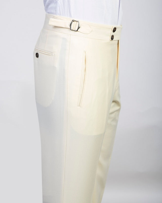 Chic Off-white 3 Pieces Slim Fit Business Men Suits