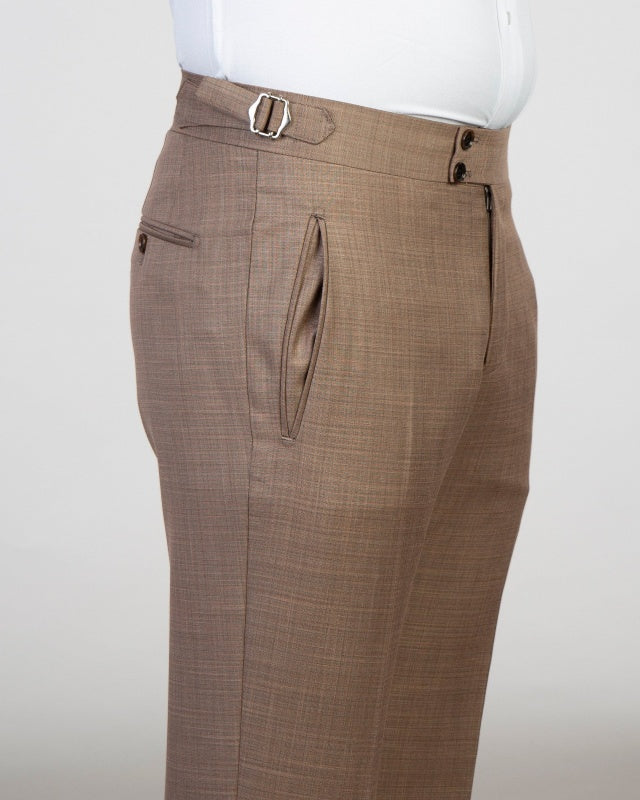 Newest Light Brown 3 Pieces Peaked Lapel Slim Fit Business Suits