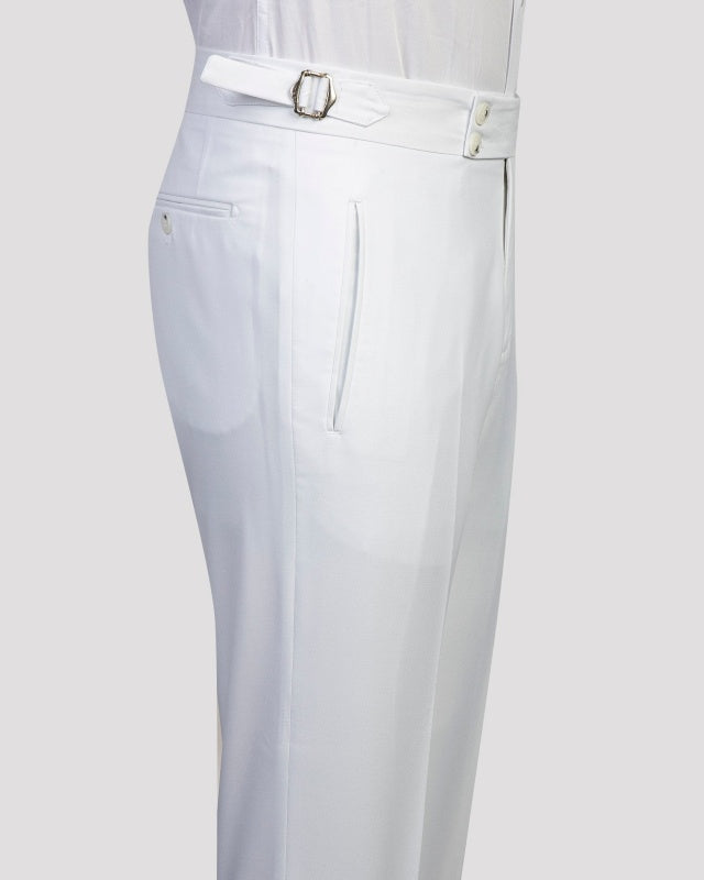 Trendy Slim Fit White 3 Pieces Business Suits For Men