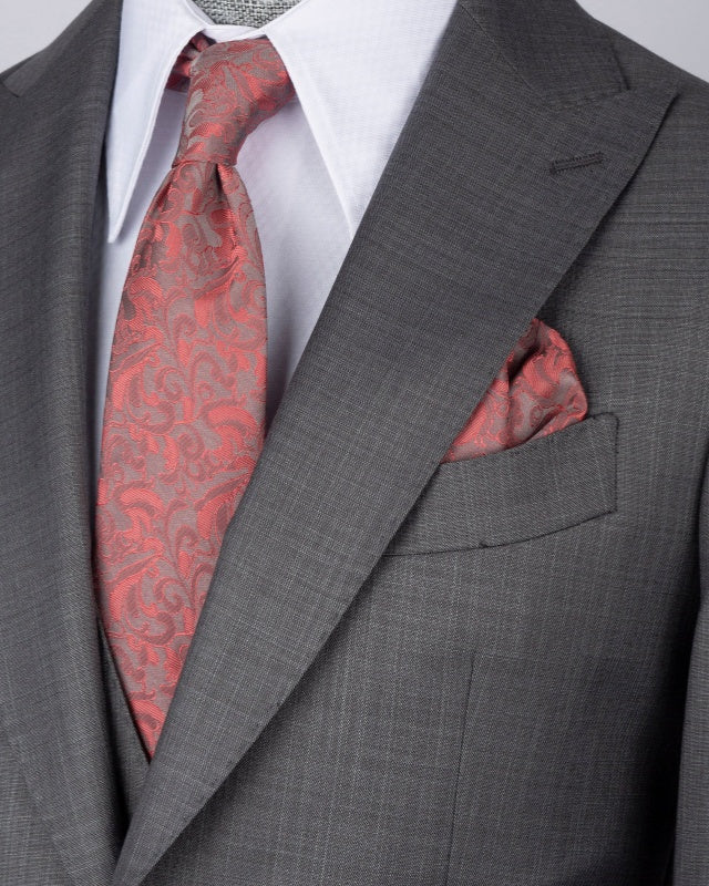 Modern Dark Gray 3 Pieces Slim Fit Business Suits With Waistcoat