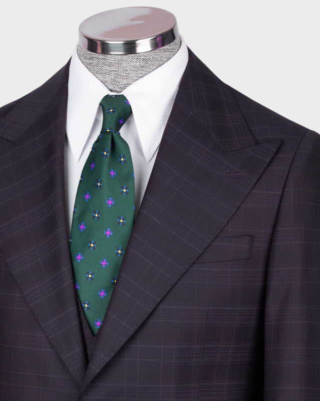 New Arrival Dark Gray Plaid 3 Pieces Business Suits With Waistcoat