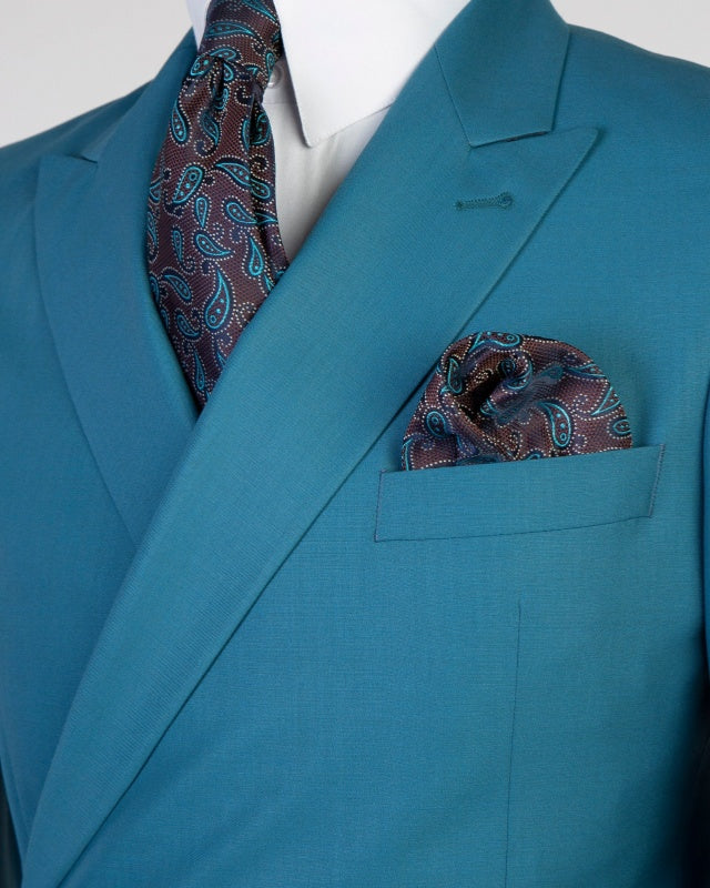 Glamorous Pool Double Breasted Business Suits For Men