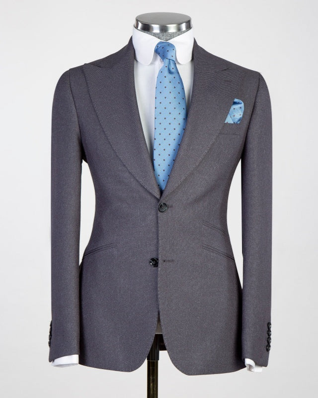 Formal Gray 3 Pieces Best Fitted Business Suits For Men