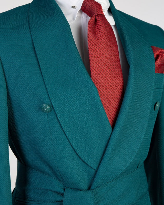 Fashion Pool Shawl Lapel Glamorous Men's Prom Suits