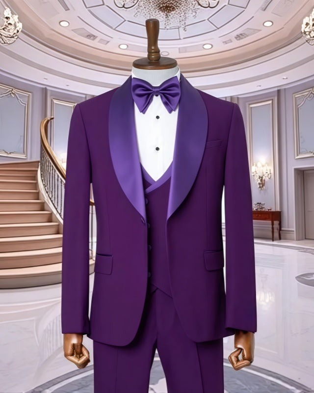 Glamorous Regency 3 Pieces Close Fitting Prom Suits